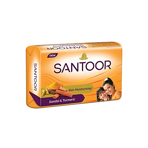Santoor Sandal & Turmeric BathÃ‚Â Soap 100 g set of 4