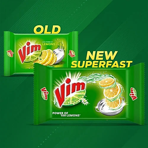 Vim Lemon Dishwash Bar, 130 g