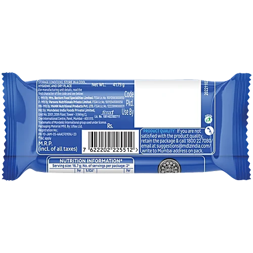Cadbury Oreo Creame Sandwich Biscuit, 41.75 g