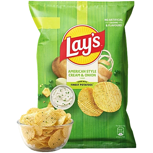 Lay's Onion Potato Chips, 58 g Pouch