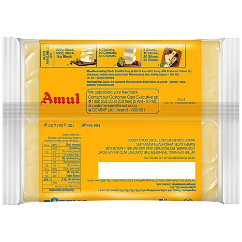 Amul Pure Milk Cheese Slices, 200 G