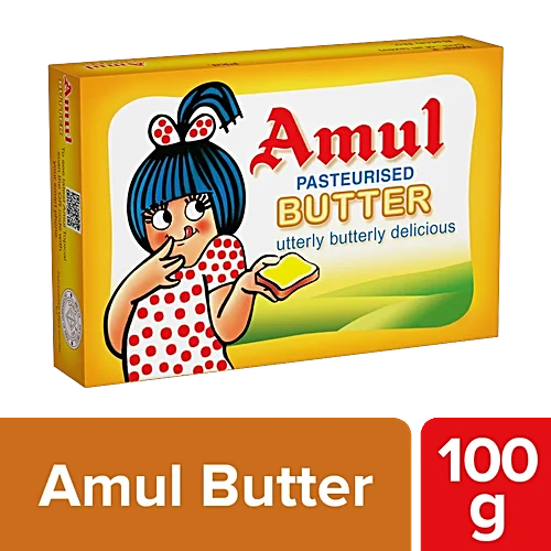 Amul Pasteurised Butter, 100 g Carton