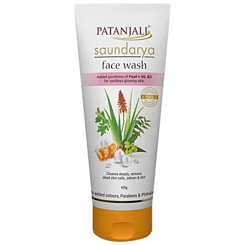 Patanjali Face Wash - Saundarya, 60 ml