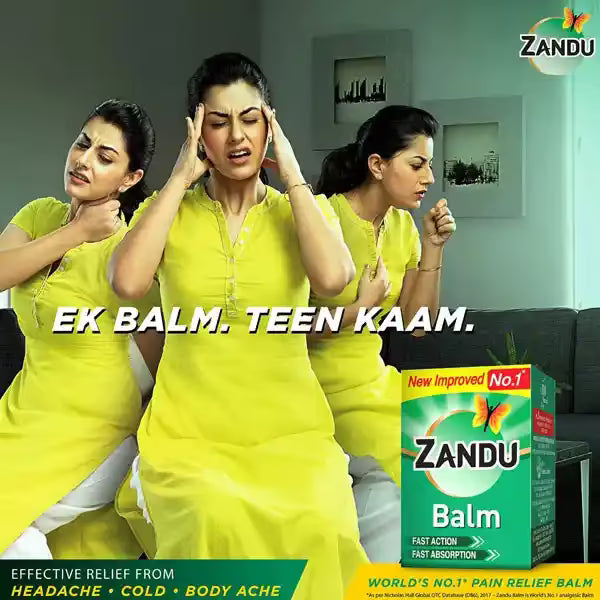 Zandu Balm for Headache & Pain Relief