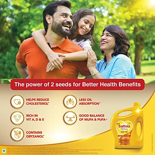 Saffola Total Heart Pro Multi-Source Edible Oil, 5 L