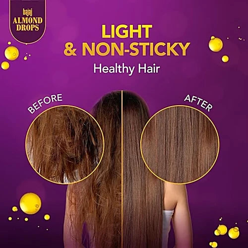 Bajaj Almond Drops Non-Sticky Hair Oil, 625 ml