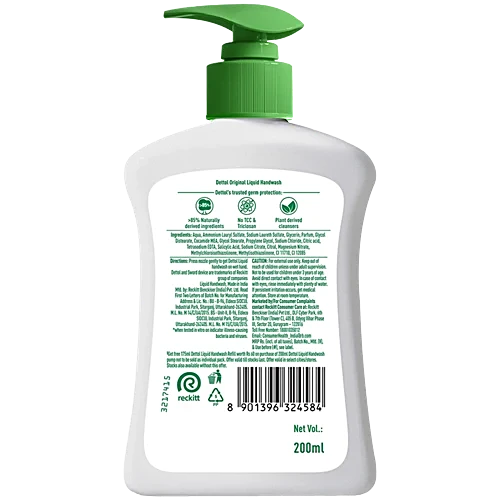 Dettol Hand Wash - Original, 200 ml