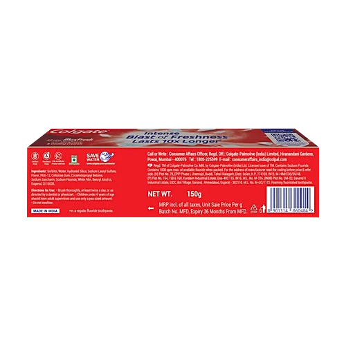 Colgate Maxfresh Spicy Red Gel Toothpaste, 150 g)