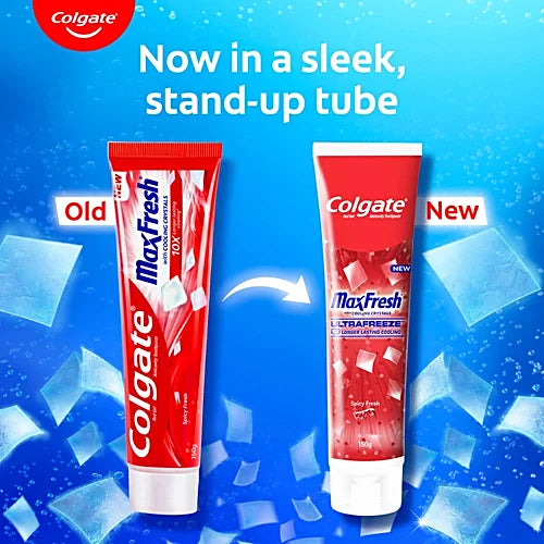 Colgate Maxfresh Spicy Red Gel Toothpaste, 150 g)