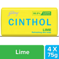 Cinthol Lime Refreshing Deo Soap, 75 g (Pack of 4)