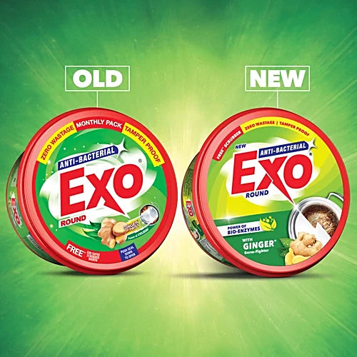 Exo Anti-Bacterial Round Dishwash Bar  500 g