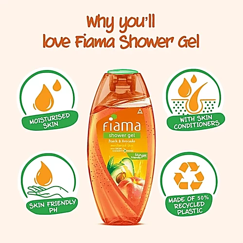 Fiama Peach & Avacado Shower Gel, 250 ml