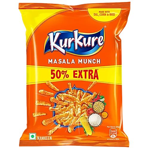 Kurkure Namkeen, 18 g pack of 4 pc