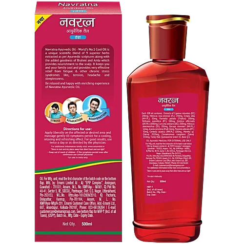 Navratna Ayurvedic Oil - Cool, 100 ml
