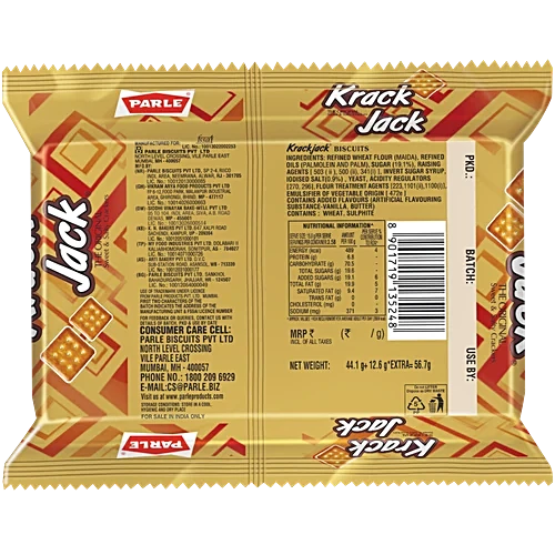 Parle Krack Jack  176.4 g Pouch