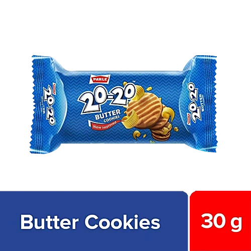 Parle 20-20 Butter Cookies, 30 g Pouch