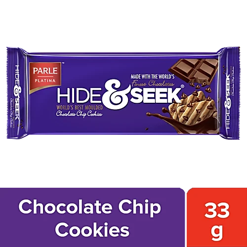 Parle Platina Hide & Seek Chocolate Chip Cookies, 33 g
