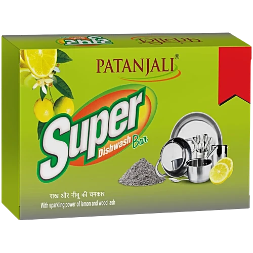 Patanjali Super Dishwash Bar, 130 g