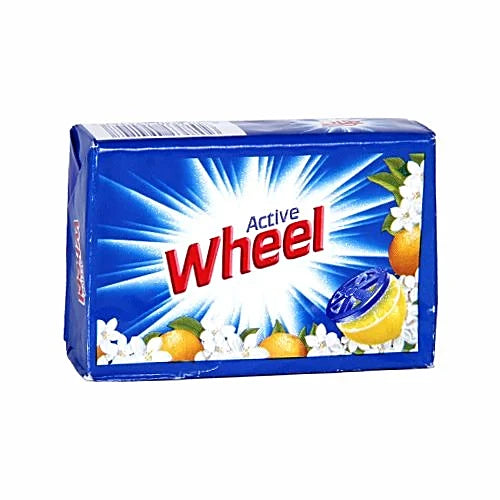 Wheel Active - Detergent Cake Blue, 180 g Carton pack of 3