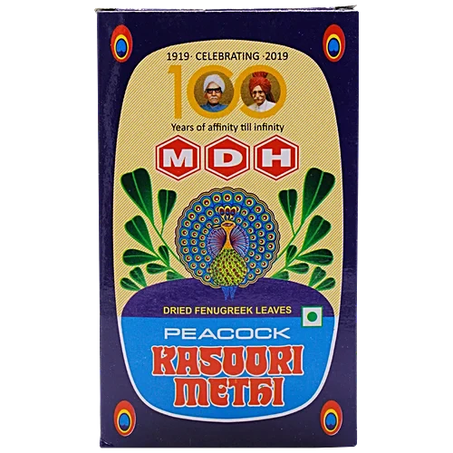 Mdh Peacock Kasoori Methi, 25 g Carton