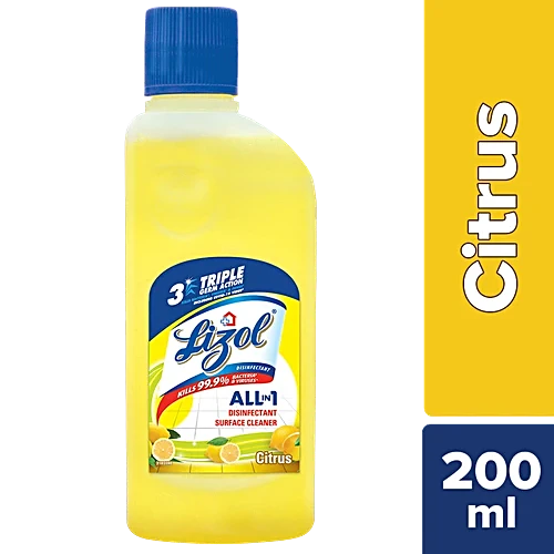 Lizol Disinfectant Surface & Floor Cleaner Liquid -200 ml