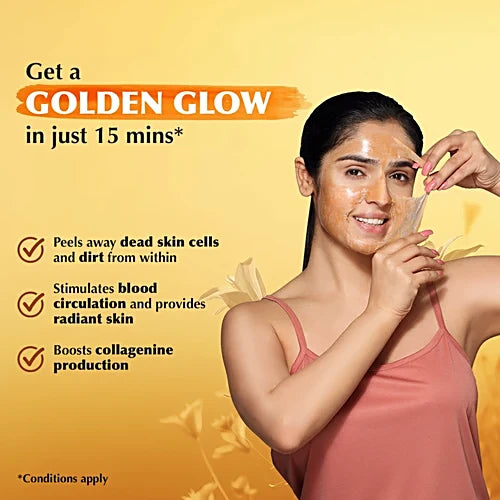 Everyuth Naturals Golden Glow Peel-Off Face Mask, 50 g Tube