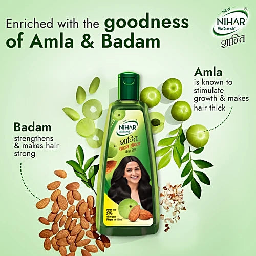 Nihar Amla & Badam Naturals Hair Oil, 500 ml