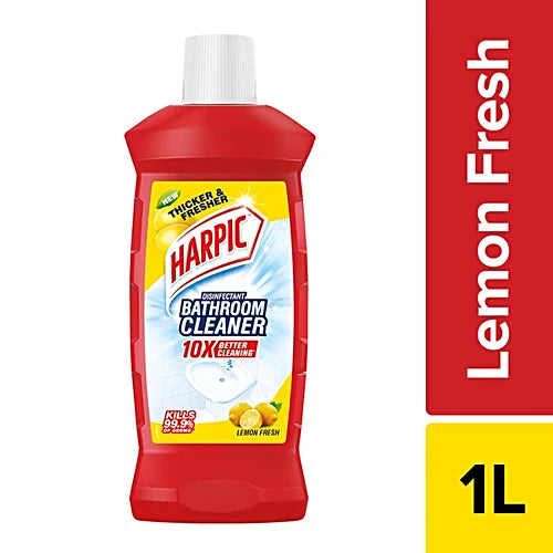 Harpic Disinfectant Bathroom Cleaner Liquid - Lemon, 1 L