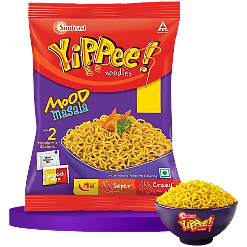Yippee Magic Masala Instant Noodles with Added Veggies