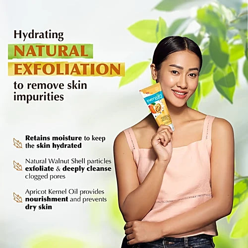 Everyuth Naturals Advanced Walnut Apricot Scrub, 25 g Tube