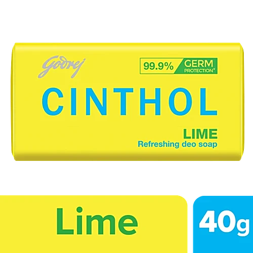 Cinthol Lime Refreshing Deo Soap, 40 g set of 5