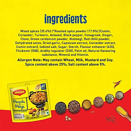 Maggi Mixed Masala Powder, 72 g (12x6 g)