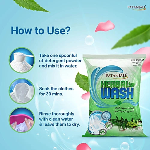 Patanjali Herbal Wash Detergent Powder 2 kg