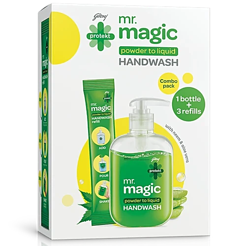 Godrej Protekt Mr. Magic Powder-To-Liquid Germ Protection Handwash