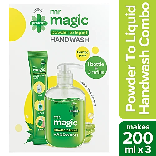 Godrej Protekt Mr. Magic Powder-To-Liquid Germ Protection Handwash
