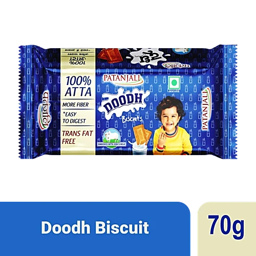 Patanjali Doodh Biscuits, 70 g pack of 3