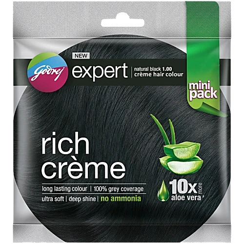 Godrej Expert Rich Creme Hair Colour ,24 ml Natural Black