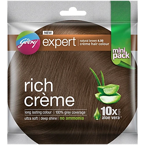 Godrej Expert Rich Creme Hair Colour ,24 ml Natural Brown,
