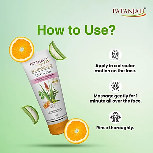 Patanjali Saundarya Face Wash, 100 g
