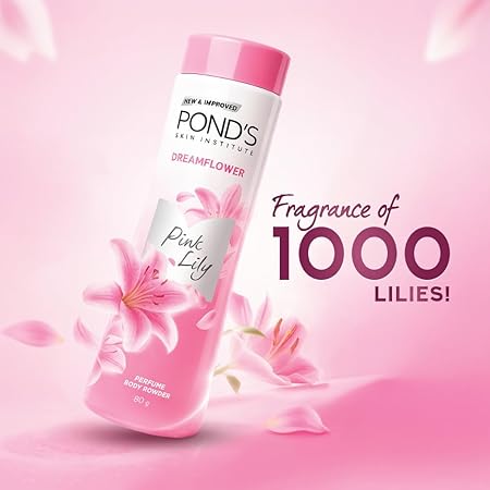 POND'S Dreamflower Fragrant Talc Powder with Vitamin B3, Pack of 1,