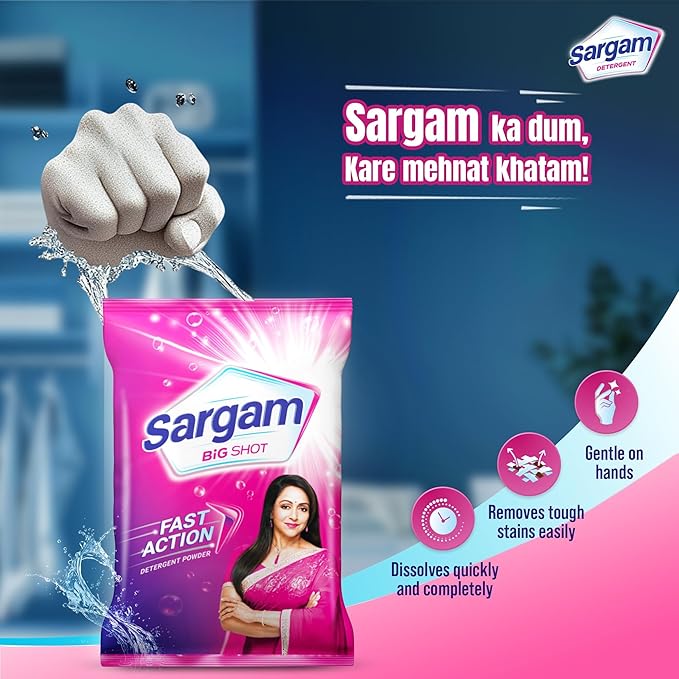 Sargam Big Shot Fast Action Detergent Powder 5 kg