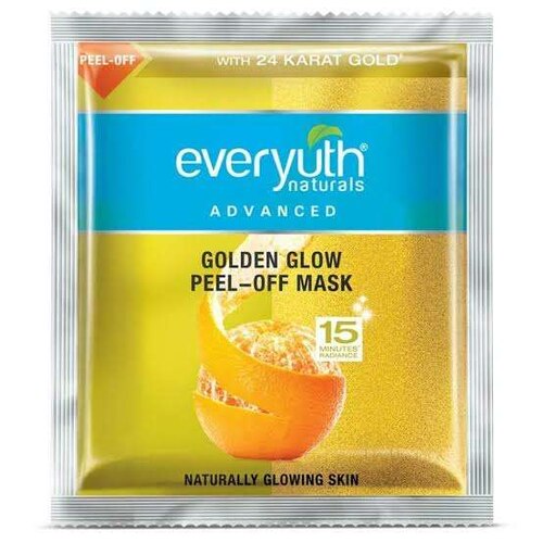 Everyuth Naturals Golden Glow Peel-Off Mask Pouch 15rs