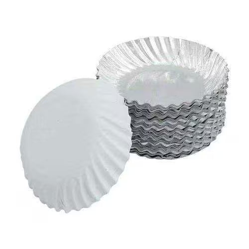 Disposable Silver Coated Paper Plates – 15 PC BIG
