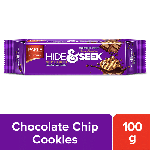 Parle Platina Hide & Seek Chocolate Chip Cookies, 115 g