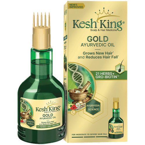 Kesh king gold ayurvedic hair oil 100 ml bottle