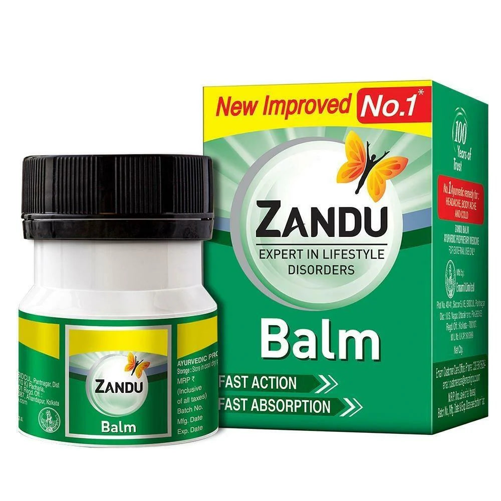 Zandu Balm for Headache & Pain Relief